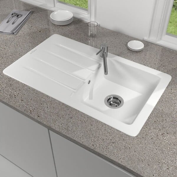 VILLEROY ET BOCH - Evier 86 x 51 cm  Architectura 50 Blanc - large