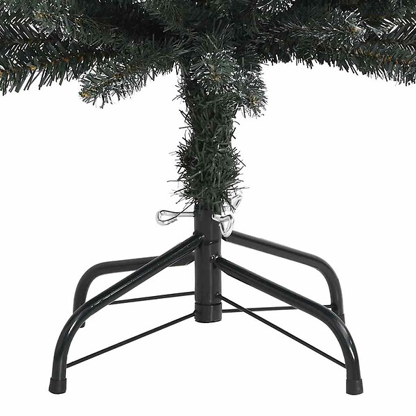 VIDAXL - vidaXL Sapin de Noël artificiel mince avec support Vert 180 cm PVC - large