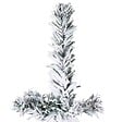 VIDAXL - vidaXL Demi sapin de Noël artificiel mince avec neige floquée 210 cm - vignette