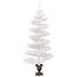 VIDAXL - vidaXL Arbre de Noël hélicoïdal pré-éclairé avec pot blanc 120 cm PVC - vignette