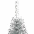 VIDAXL - vidaXL Demi sapin de Noël artificiel avec support argenté 240 cm PET - vignette