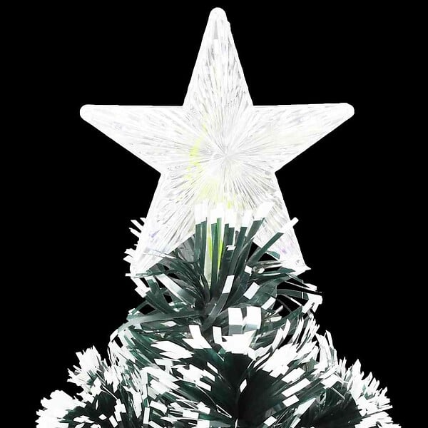 VIDAXL - vidaXL Arbre de Noël pré-éclairé avec support 240 cm fibre optique - large