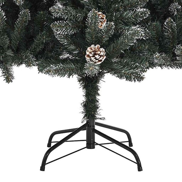 VIDAXL - vidaXL Sapin de Noël artificiel avec support Vert 150 cm PVC - large