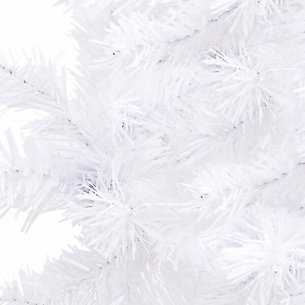 VIDAXL - vidaXL Sapin de Noël artificiel d'angle Blanc 240 cm PVC - large