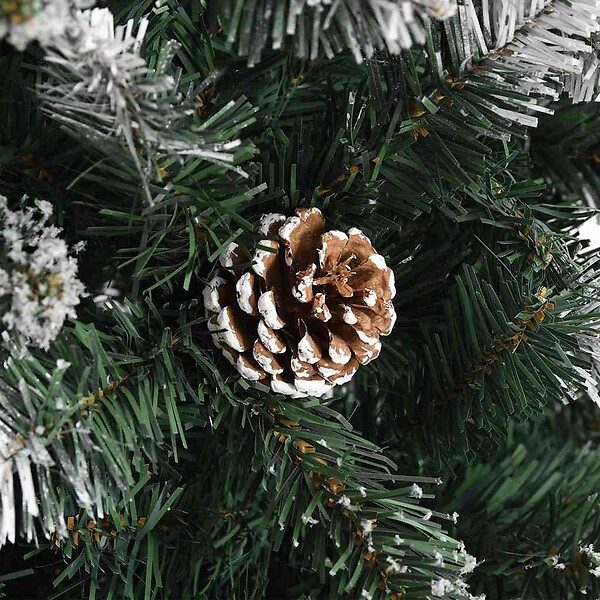 VIDAXL - vidaXL Sapin de Noël artificiel avec support Vert 240 cm PVC - large