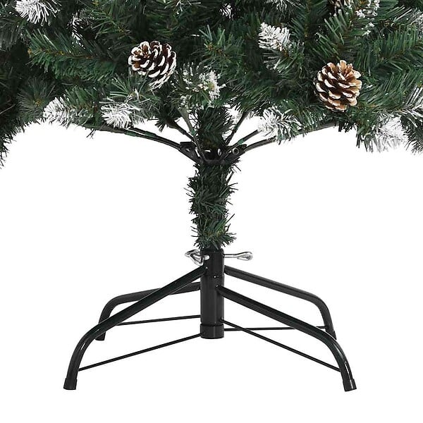 VIDAXL - vidaXL Sapin de Noël artificiel avec support Vert 240 cm PVC - large
