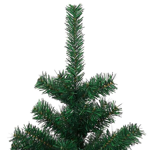 VIDAXL - vidaXL Arbre de Noël hélicoïdal pré-éclairé avec pot vert 120 cm PVC - large