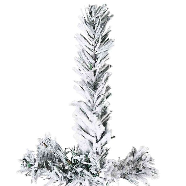 VIDAXL - vidaXL Demi sapin de Noël artificiel mince avec neige floquée 150 cm - large