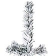 VIDAXL - vidaXL Demi sapin de Noël artificiel mince avec neige floquée 150 cm - vignette