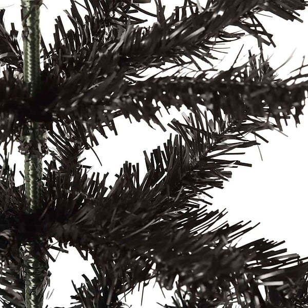 VIDAXL - vidaXL Sapin de Noël étroit Noir 150 cm - large