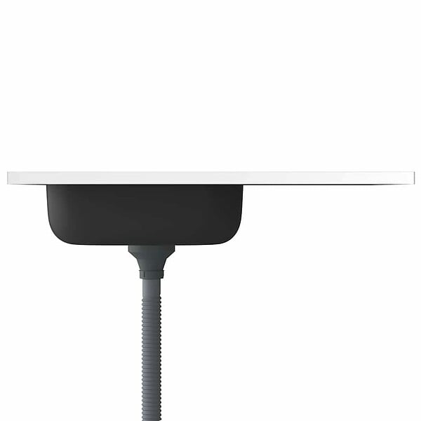 VIDAXL - vidaXL Jeu d'évier de cuisine et égouttoir argenté 800x600x155 mm inox - large