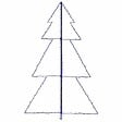 VIDAXL - vidaXL Arbre de Noël cône 200 LED d'intérieur/d'extérieur 98x150 cm - vignette