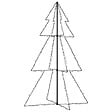 VIDAXL - vidaXL Arbre de Noël cône 200 LED d'intérieur/d'extérieur 98x150 cm - vignette