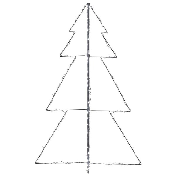 VIDAXL - vidaXL Arbre de Noël cône 200 LED d'intérieur/d'extérieur 98x150 cm - large