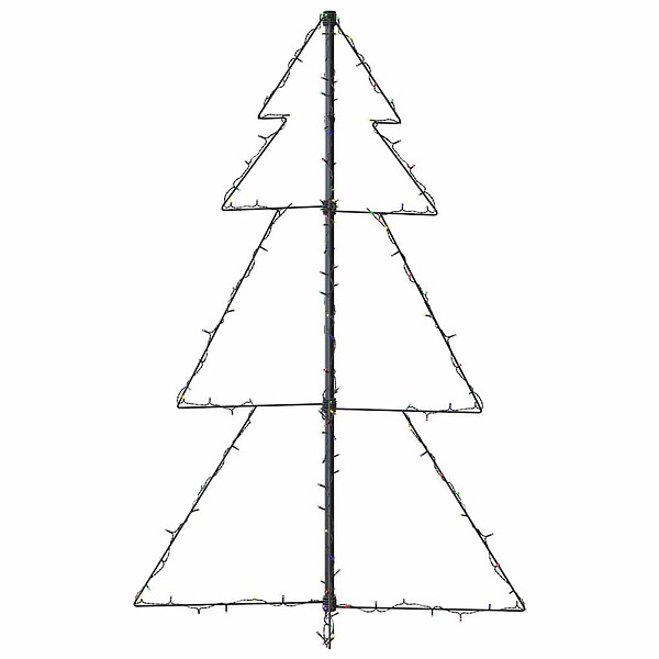 VIDAXL - vidaXL Arbre de Noël cône 160 LED d'intérieur/d'extérieur 78x120 cm - large