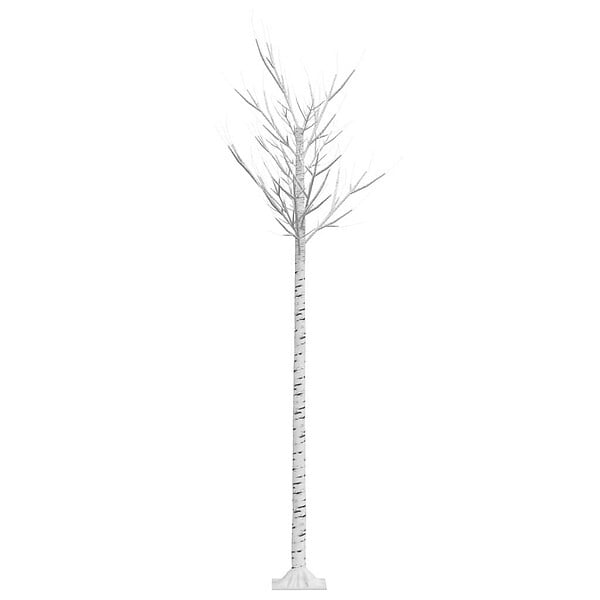 VIDAXL - vidaXL Sapin de Noël 200 LED blanc chaud Saule 2,2 m Int/Ext - large