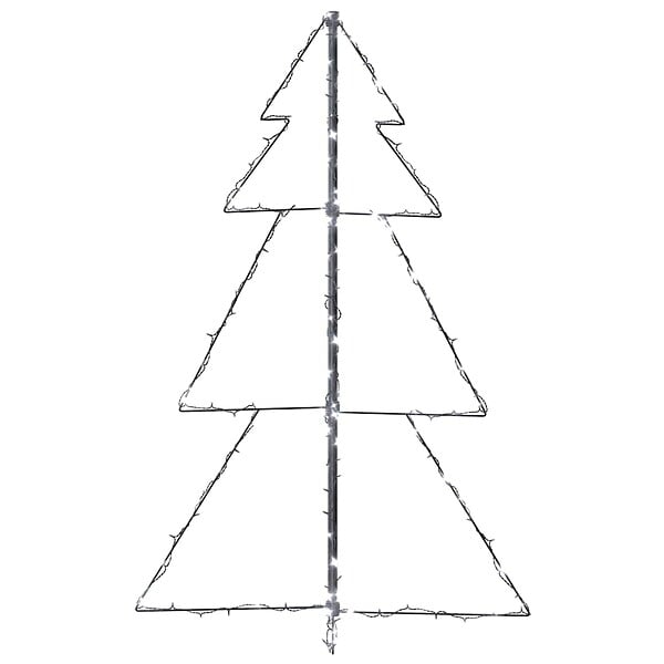 VIDAXL - vidaXL Arbre de Noël cône 160 LED d'intérieur/d'extérieur 78x120 cm - large
