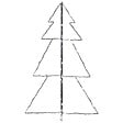VIDAXL - vidaXL Arbre de Noël cône 160 LED d'intérieur/d'extérieur 78x120 cm - vignette