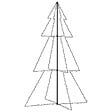 VIDAXL - vidaXL Arbre de Noël cône 240 LED d'intérieur/d'extérieur 118x180 cm - vignette