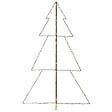 VIDAXL - vidaXL Arbre de Noël cône 240 LED d'intérieur/d'extérieur 118x180 cm - vignette
