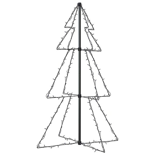 VIDAXL - vidaXL Arbre de Noël cône 160 LED d'intérieur/d'extérieur 78x120 cm - large