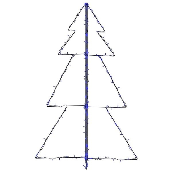 VIDAXL - vidaXL Arbre de Noël cône 160 LED d'intérieur/d'extérieur 78x120 cm - large