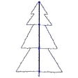 VIDAXL - vidaXL Arbre de Noël cône 160 LED d'intérieur/d'extérieur 78x120 cm - vignette