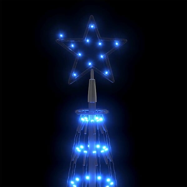 VIDAXL - vidaXL Sapin de Noël cône 752 LED bleues Décoration 160x500 cm - large
