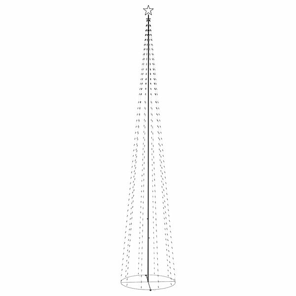VIDAXL - vidaXL Sapin de Noël cône 752 LED bleues Décoration 160x500 cm - large