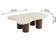 HABITAT ET JARDIN - Table basse en bois design "Lya" - 120 cm - Marron - vignette