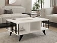 HABITAT ET JARDIN - Table basse en bois "Bert" - 90 x 60 x 40 cm - Blanc - vignette