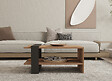 HABITAT ET JARDIN - Table basse en bois "Ova" - 80 x 55 x 35 cm - Marron - vignette