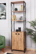 HABITAT ET JARDIN - Bibliothèque en bois "Tervel" - 49 x 30 x 180 cm - Marron - vignette