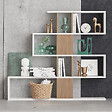 HABITAT ET JARDIN - Bibliothèque en bois "Karlin" - 120 x 20 x 109 cm - Blanc - vignette