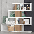 HABITAT ET JARDIN - Bibliothèque en bois "Karlin" - 120 x 20 x 109 cm - Blanc - vignette