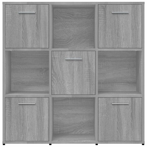 VIDAXL - vidaXL Bibliothèque Sonoma gris 90x30x90 cm Bois d'ingénierie - large