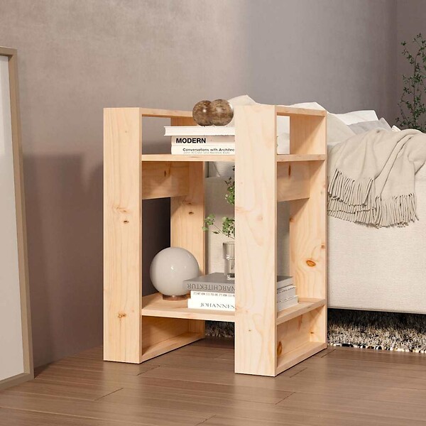 VIDAXL - vidaXL Bibliothèque/Séparateur de pièce 41x35x57 cm Pin massif - large