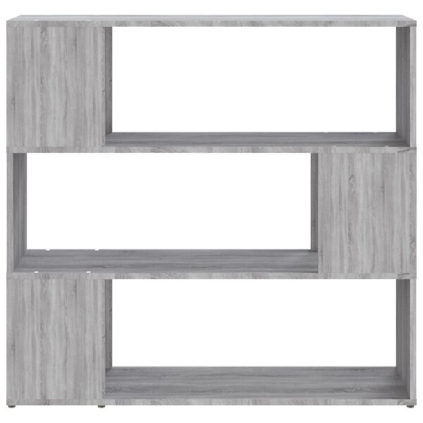 VIDAXL - vidaXL Bibliothèque/Séparateur de pièce Sonoma gris 100x24x94 cm - large