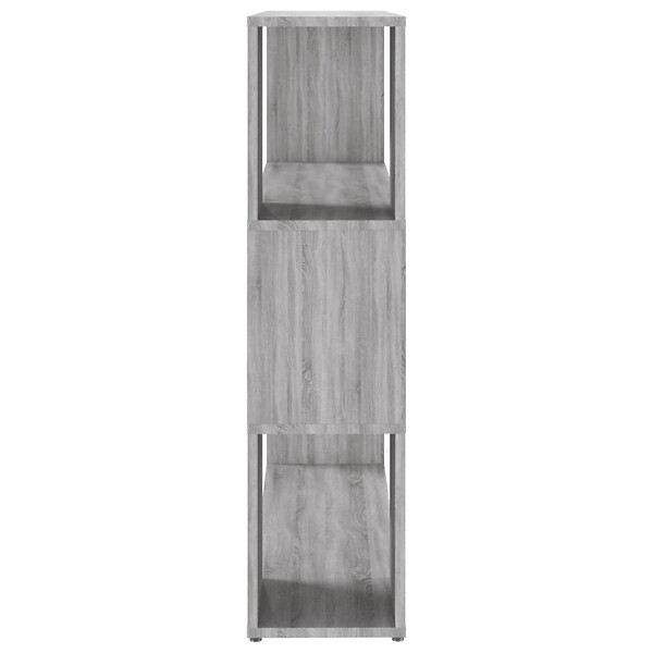 VIDAXL - vidaXL Bibliothèque/Séparateur de pièce Sonoma gris 100x24x94 cm - large