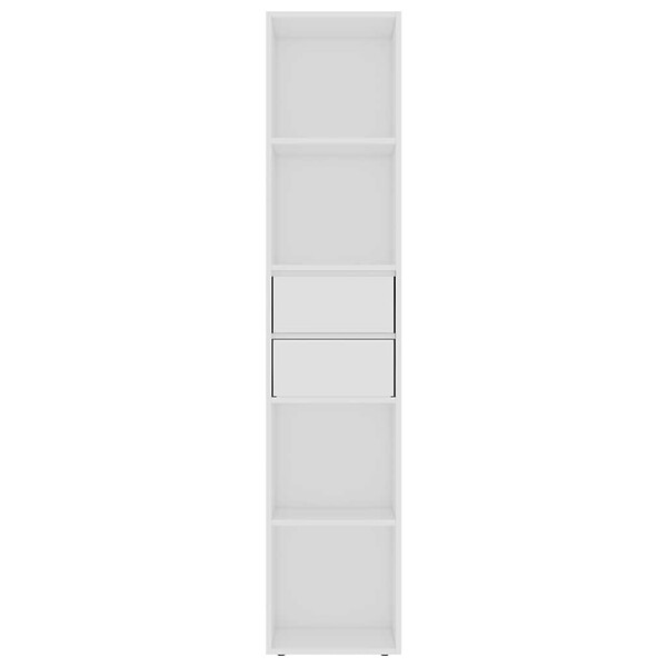 VIDAXL - vidaXL Bibliothèque Blanc 36x30x171 cm Bois d'ingénierie - large