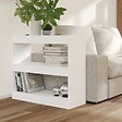 VIDAXL - vidaXL Bibliothèque/Séparateur de pièce Blanc 80x30x72 cm - vignette