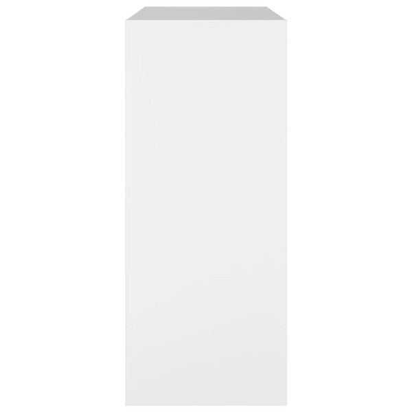 VIDAXL - vidaXL Bibliothèque/Séparateur de pièce Blanc 80x30x72 cm - large