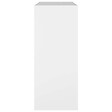VIDAXL - vidaXL Bibliothèque/Séparateur de pièce Blanc 80x30x72 cm - vignette