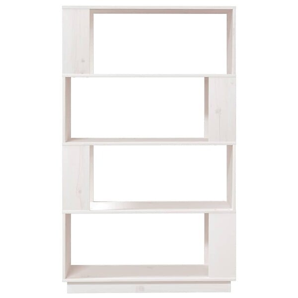 VIDAXL - vidaXL Bibliothèque/Séparateur de pièce Blanc 80x25x132 cm Pin massif - large