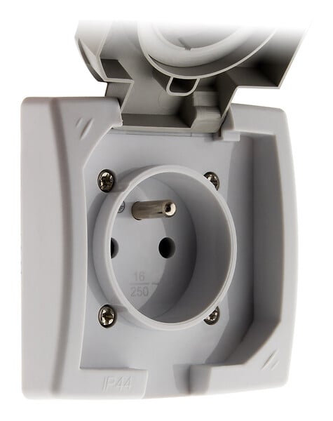 TAMARIS - Prise 16A 2P+T encastrable pour extérieur - Zenitech - large
