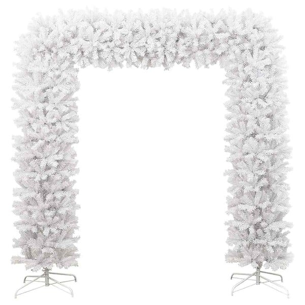 VIDAXL - vidaXL Arche d'arbre de Noël Blanc 240 cm - large