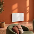 KALIA - Radiateur électrique céramique GLASS blanc 1000W - vignette