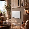 KALIA - Radiateur électrique céramique GLASS blanc 1500W - vignette