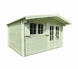 SOLID - Abri de jardin Tignes S8969-1- Bois autoclave - Intérieur : 14,25 m² - L.467,7xP.455xH.252,6cm - vignette