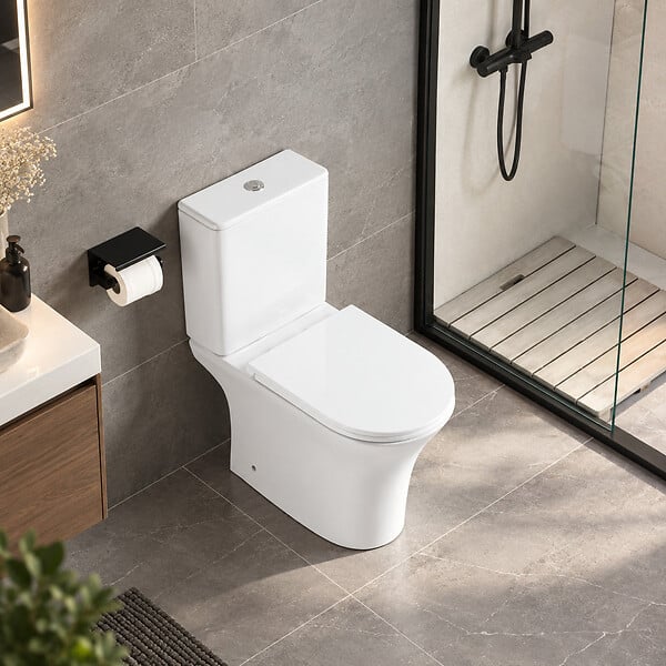 STANO - Toilette WC à poser CLORINDA en céramique - large